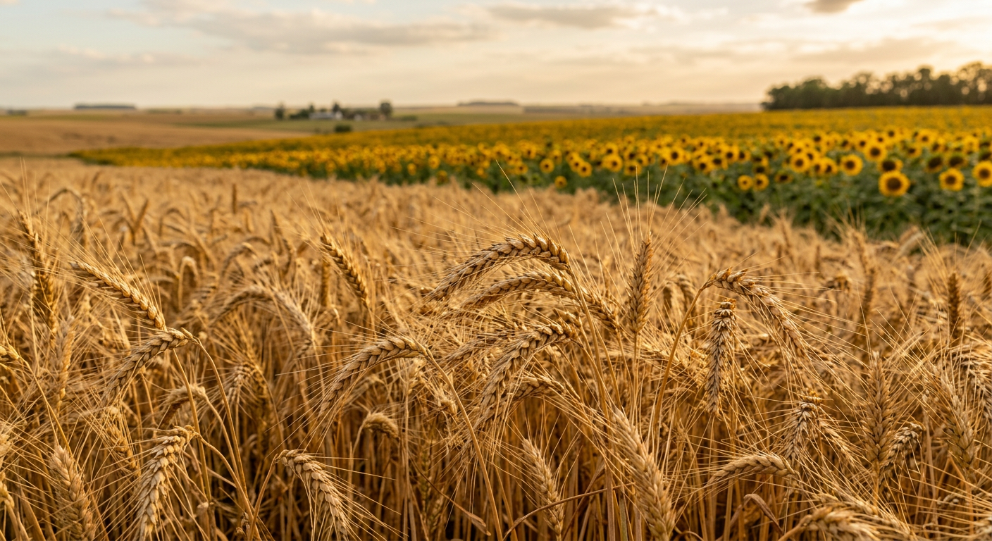 Lotes de cultivo vistos desde lo alto